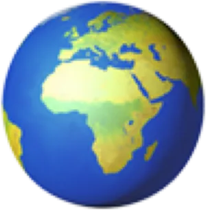 Globe Showing Europe Africa Emoji PNG Image