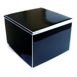 Glossy Black Box Png Rww PNG Image