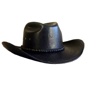 Glossy Black Cowboy Hat Png Otp60 PNG Image