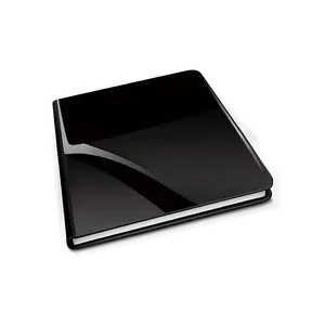 Glossy Black Folder Illustration Png 34 PNG Image