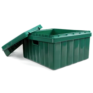 Glossy Green Storage Box Png Bgp56 PNG Image