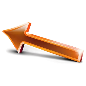 Glossy Orange Arrow Icon Png Gfc PNG Image