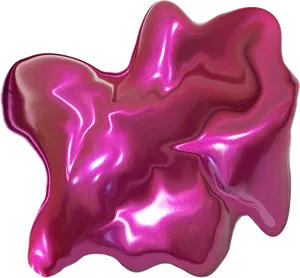 Glossy Pink Slime Texture PNG Image