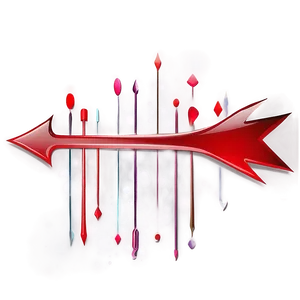 Glossy Red Arrow Design PNG 31