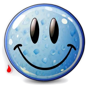 Glossy Smiley Face Sticker Png Aia PNG Image