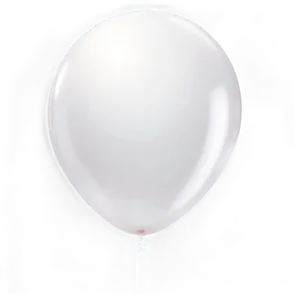 Glossy White Balloon Png Ofh94 PNG Image