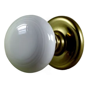 Glossy White Doorknob Png Sbk PNG Image