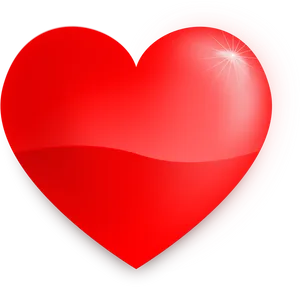 Glossy3 D Heart Graphic PNG Image