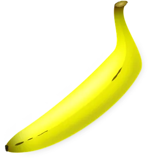 Glowing Banana Graphic PNG Image