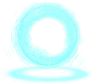 Glowing Blue Energy Portal PNG Image