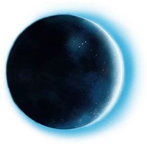 Glowing Blue Planet Sticker PNG Image