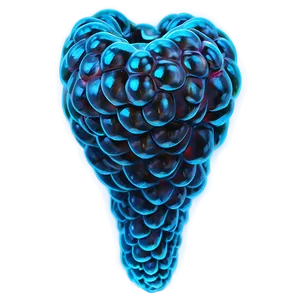 Glowing Blue Raspberry Png 8 PNG Image