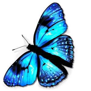 Glowing Butterfly B PNG Image