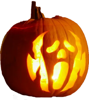 Glowing Halloween Jack O Lantern PNG Image