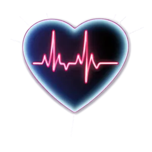 Glowing Heartbeat Line Png Ywu PNG Image