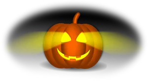 Glowing Jack O Lantern Halloween PNG Image