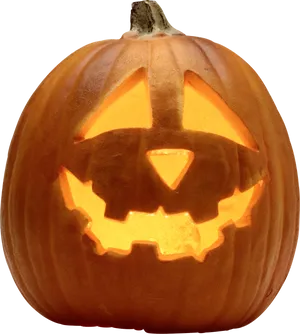 Glowing Jack O Lantern Pumpkin.png PNG Image