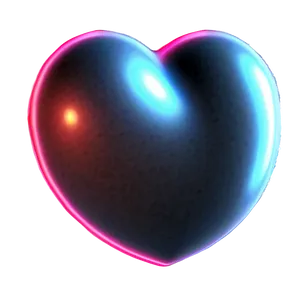 Glowing Neon Heart Png 06122024 PNG Image