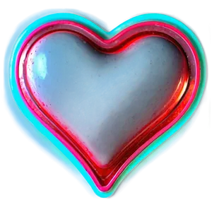 Glowing Neon Heart Png Get5 PNG Image