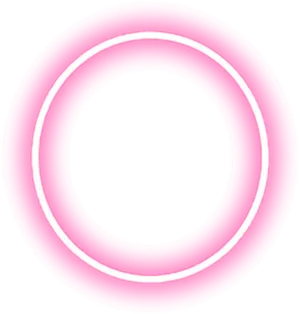 Glowing Pink Circle Graphic PNG Image