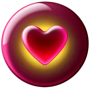 Glowing Pink Heart Emoji Png Rnl20 PNG Image