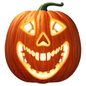 Glowing Pumpkin Face Illustration Png Ula PNG Image