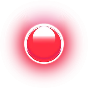 Glowing Red Circle Abstract PNG Image