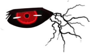 Glowing Red Eyein Darkness PNG Image