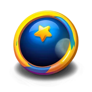 Glowing Rounded Star Png Mje4 PNG Image