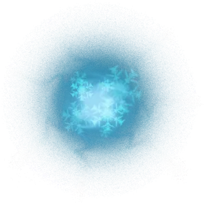 Glowing Snowflake Design PNG Image