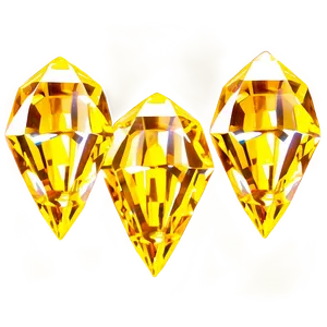 Glowing Yellow Diamond Asset Png Ckd PNG Image