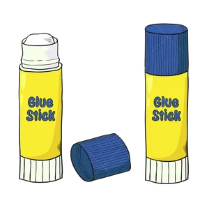 Glue Sticks Illustration PNG Image