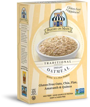 Gluten Free Traditional Oatmeal Package PNG Image