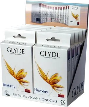 Glyde Vegan Condoms Product Display PNG Image