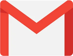 Gmail Logo Redand White PNG Image