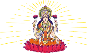 Goddess_ Lakshmi_ Illustration.jpg PNG Image