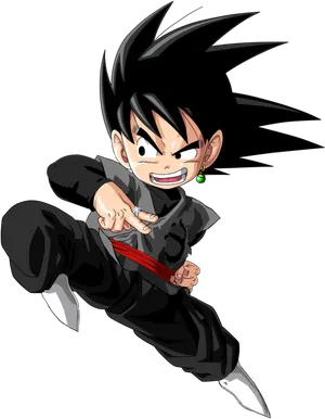 Goku Black Anime Character PNG Image