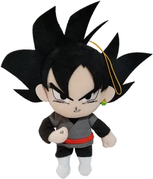 Goku Black Plush Toy PNG Image