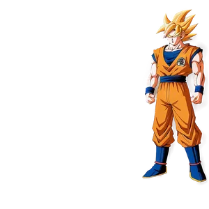 Goku Confident Stand Png 60 PNG Image