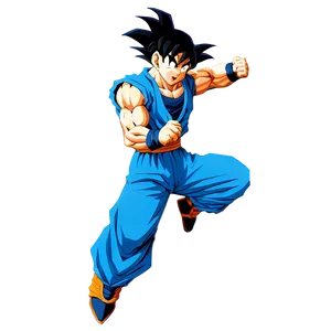 Goku In Battle Pose Png Kby PNG Image