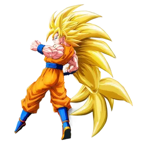 Goku In Super Saiyan 3 Form Png 06252024 PNG Image