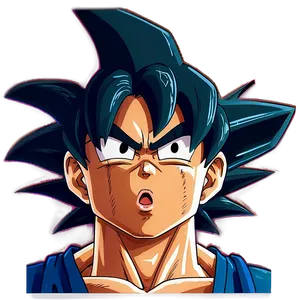 Goku Manga Facial Expression Png 74 PNG Image