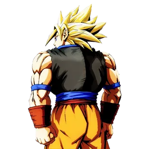 Goku's Ssj3 Hair Unleashed Png Deq PNG Image