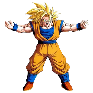 Goku Ssj3 Power Release Png Naq PNG Image