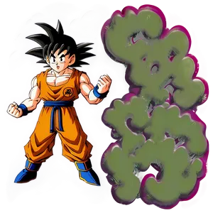 Goku Standing A PNG Image