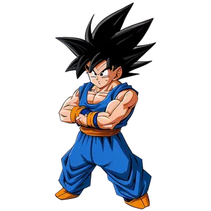 Goku Standing Firm Png Yhe PNG Image