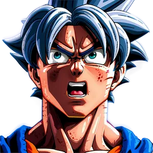 Goku Ultra Instinct Close-up Png Yod67 PNG Image