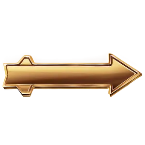 Gold Arrow Direction Sign Png 87 PNG Image