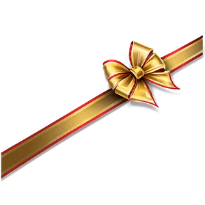 Gold Bow C PNG Image