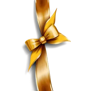 Gold Bow For Decoration Png Yhv87 PNG Image